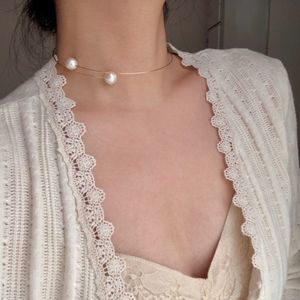 NWT Dainty Pearl Choker Necklace, 14K Gold Necklace,Freshwater Pearl